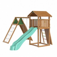 детский городок jungle gym jungle cottage + climb modul xtra