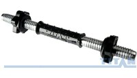 гриф гантельный titan ф31х6 мм, l-400 мм, с мягкой обрезиненной ручкой, з/г