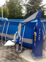 подъемник электро-гидравлический стационарный для наземных бассейнов f100m motor fixed pool-lift dig